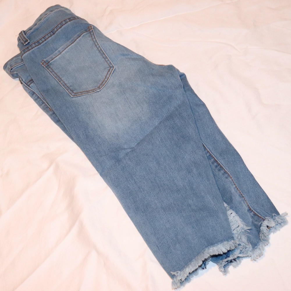 Ripped Jean Shorts